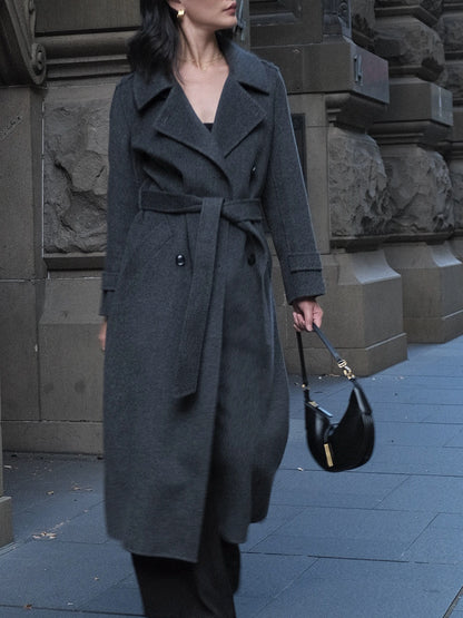 Camille Coat Charcoal Grey