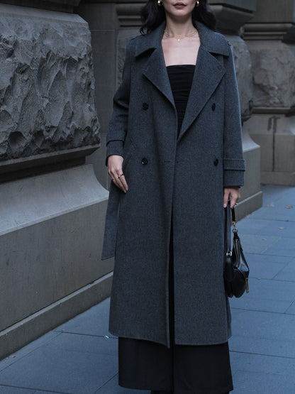 Camille Coat Charcoal Grey