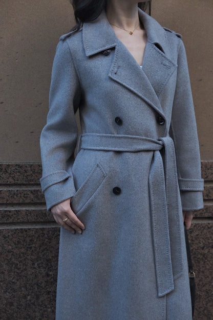 Camille Coat  Light Gray