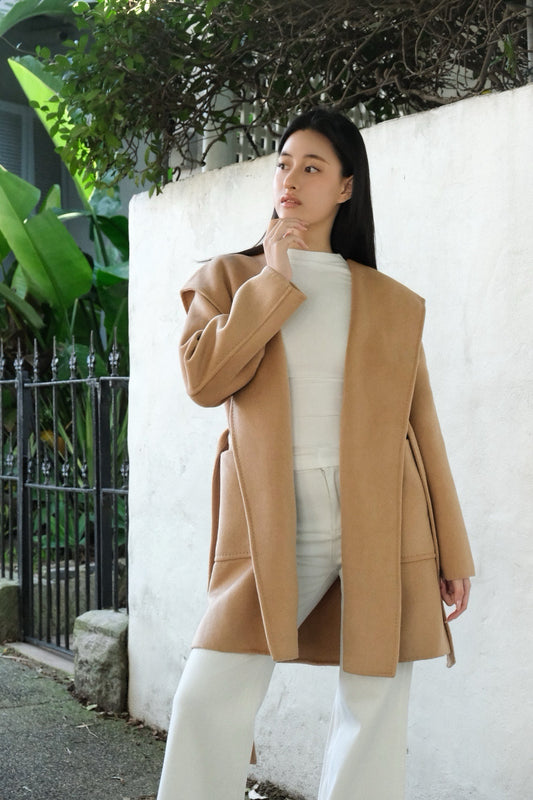 Mira Wool Coat Camel