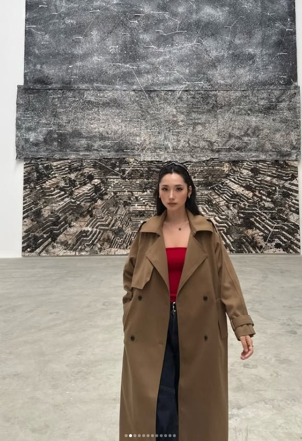Chloesueeee in our signature Oxford Trench